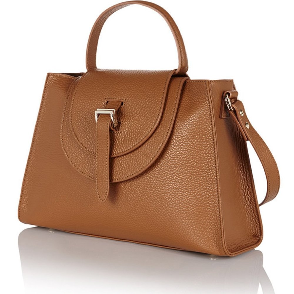 (SOLD) NEW Meli Melo Flavia Crossbody Top handle Bag Chestnut Tan